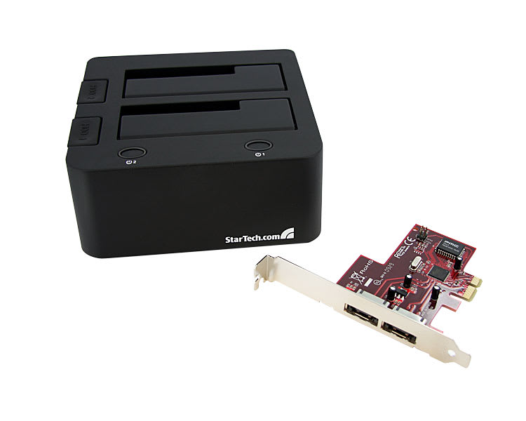 Dual Drive SATA HDD Docking station &amp; Controller