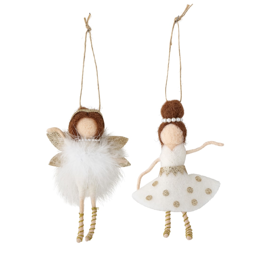 82060082 - Liuka Ornament, White, Wool STOCK: 155