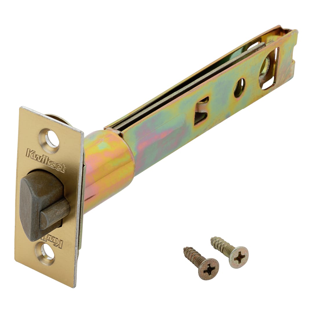 Square Corner 5" Deadbolt Latch for Polished Brass Finish