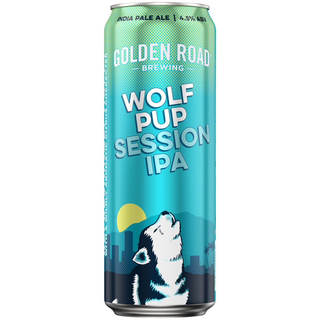 Golden Road Brewing Wolf Pup Session IPA, 25 fl. oz. Can, 4.5% ABV