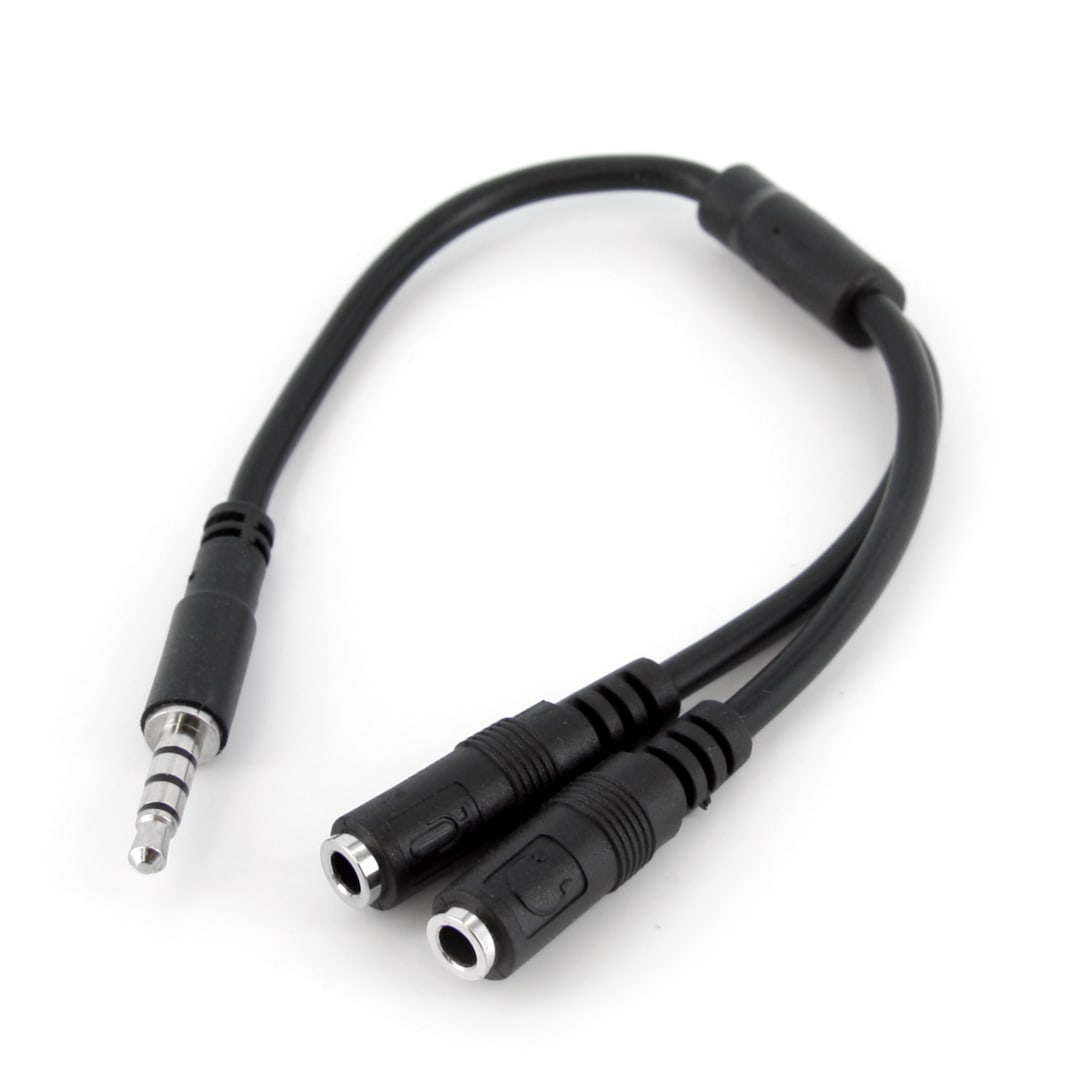 Samsung Galaxy S5 Headset Splitter Adapter - M/F