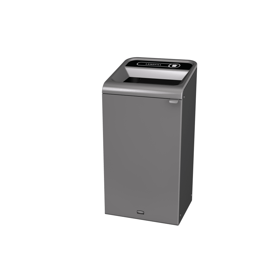 Rubbermaid Commercial Products Configure™ 23 Gal 1-Stream Landfill Trash Can, Grey Stenni