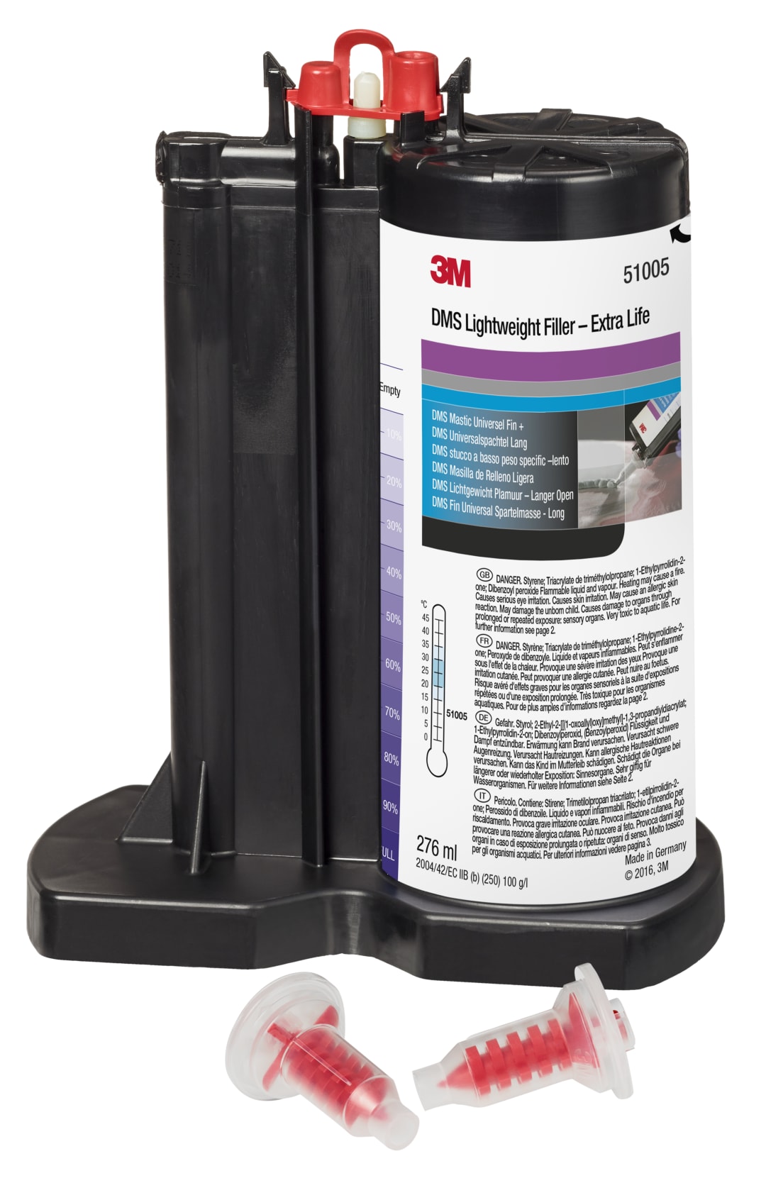 3M™ Dynamic Mixing System Light General Purpose Filler - Long, 276 ml, 51005