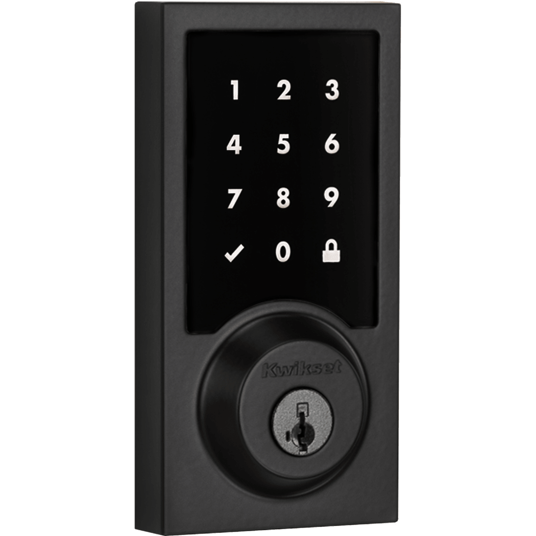 919 Contemporary Premis Touchscreen Smart Lock featuring SmartKey Security™ in Matte Black