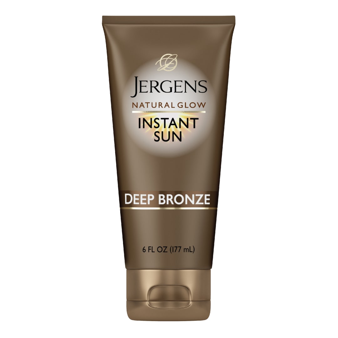 Jergens Natural Glow Instant Tanning Moisturizer, Deep Bronze, 6 fl oz