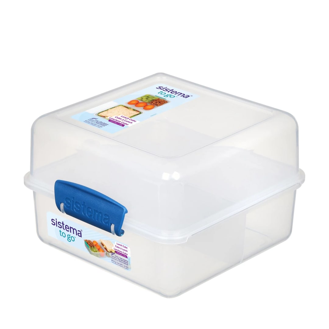 Sistema 5.9 Cup Lunch Cube To Go Food Storage Container
