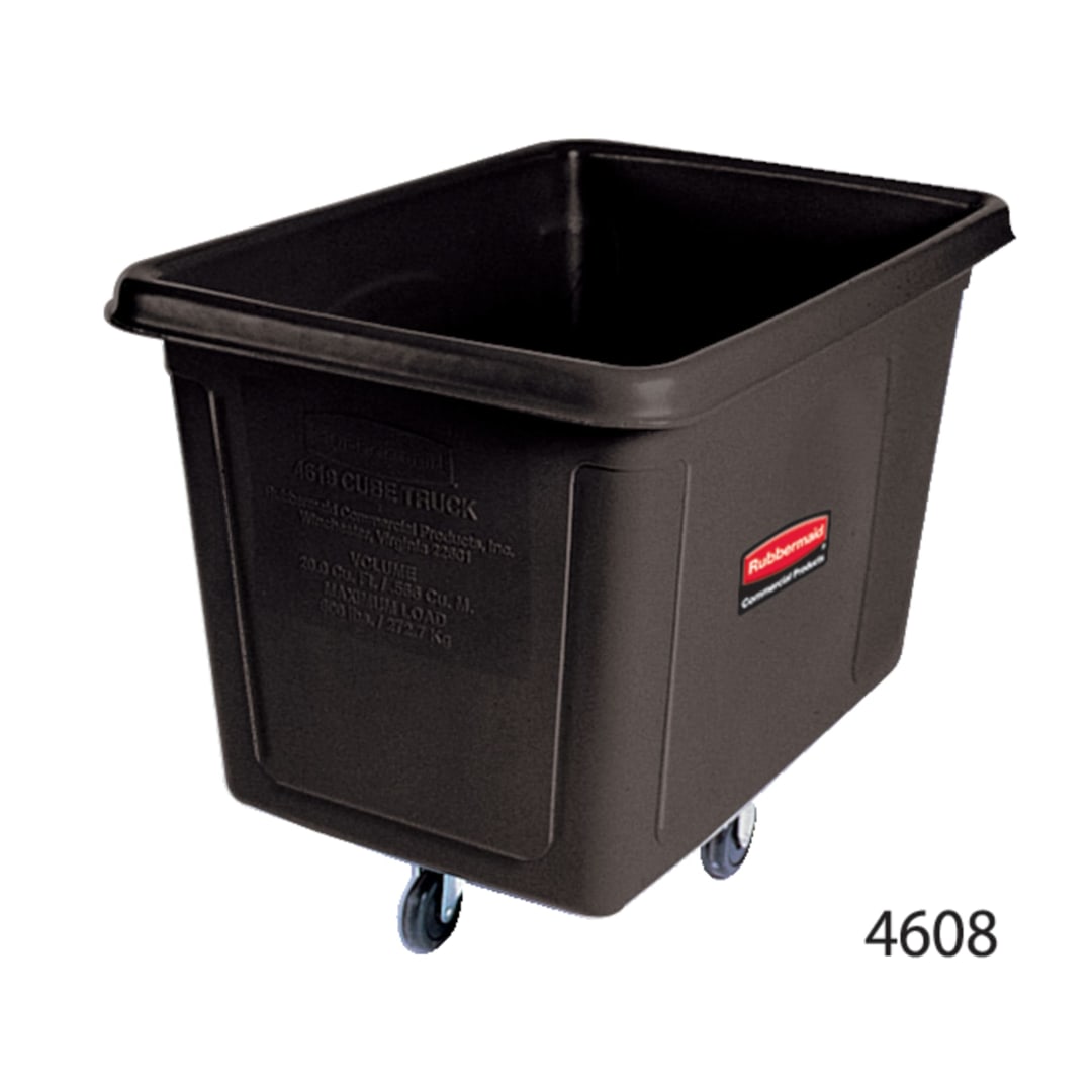 Rubbermaid Commercial Products 8 Cubic Foot, Cube Truck, Black