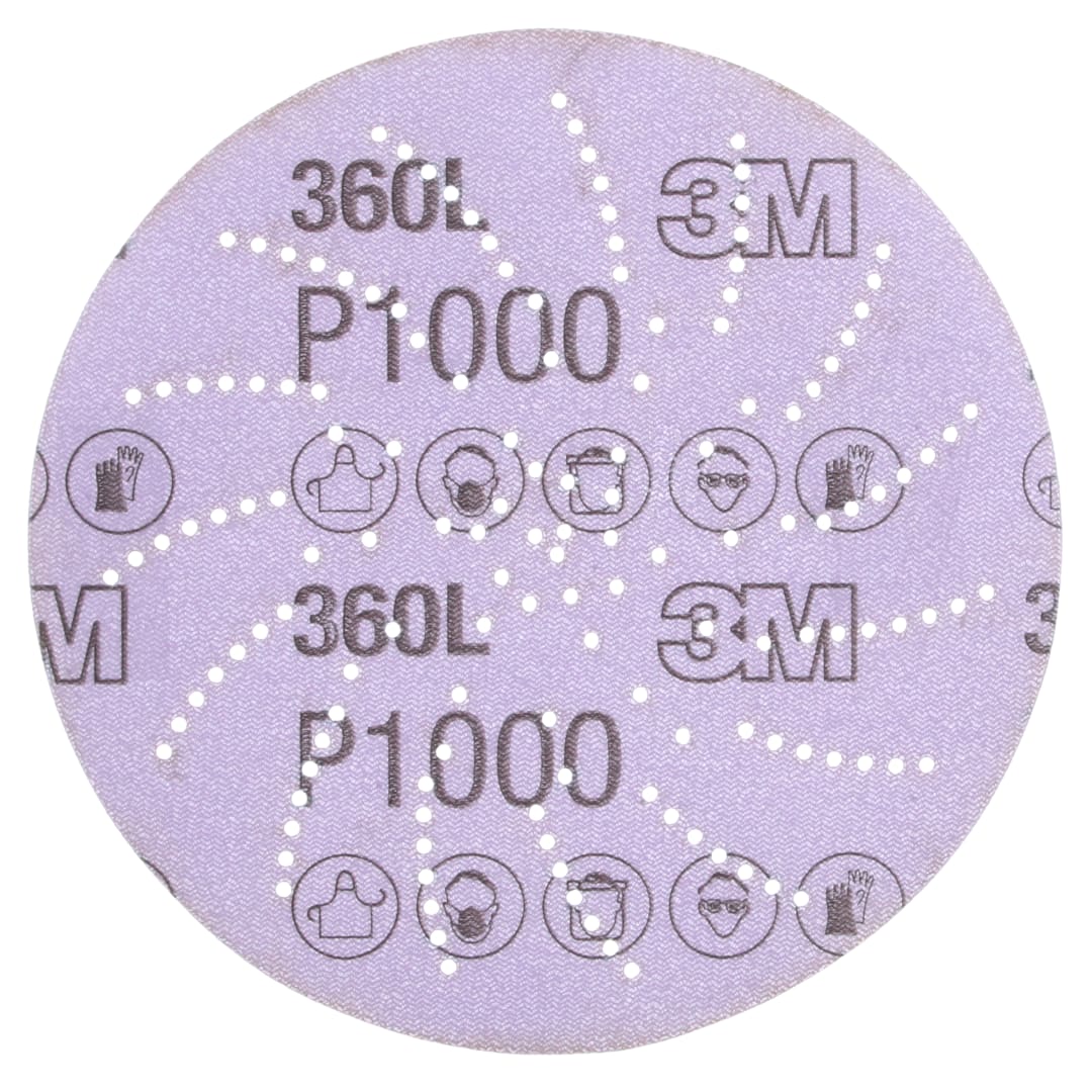 3M™ Hookit™ Clean Sanding Disc 360L, 01712, 5 in P1000