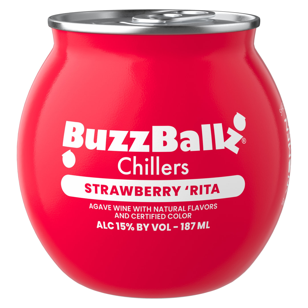 BuzzBallz Strawberry Wine Based Cocktail 187ml 30 Proof