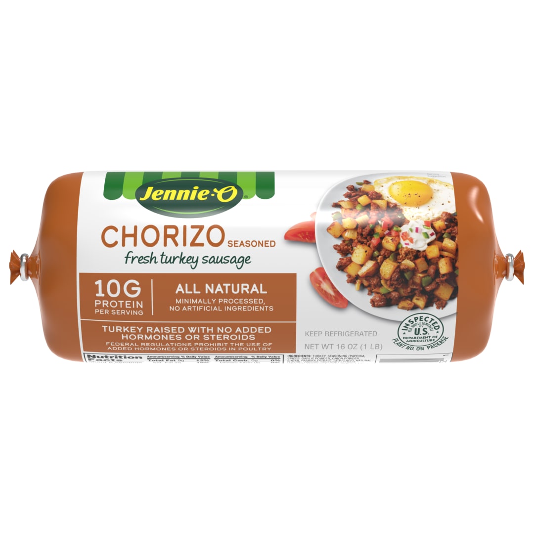 JENNIE-O Chorizo Seasoned Ground Turkey Sausage  - 1 lb. chub