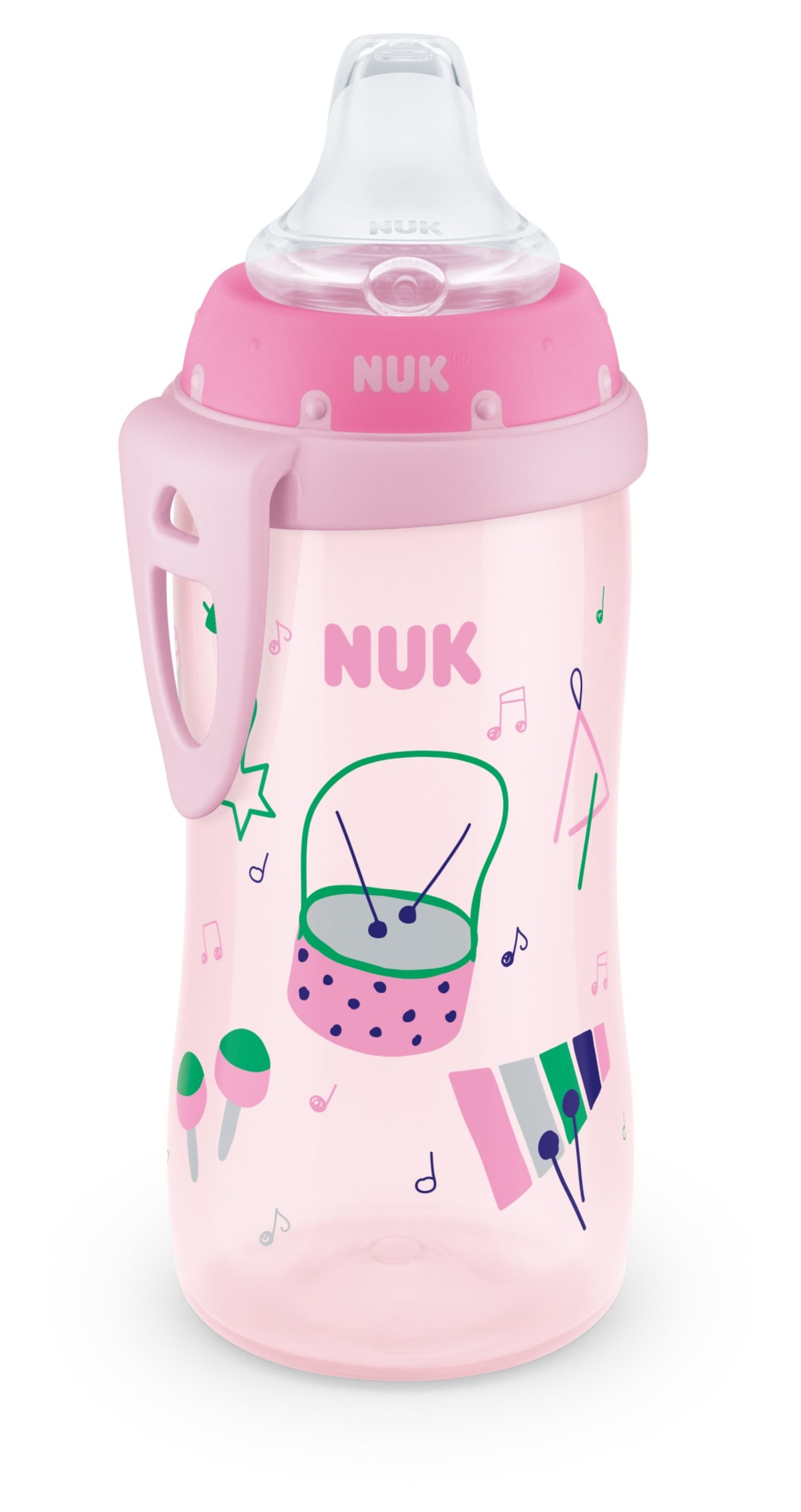 NUK CUP 62691 ACTIVE 10Z 1PK GIRL 1/6 EF