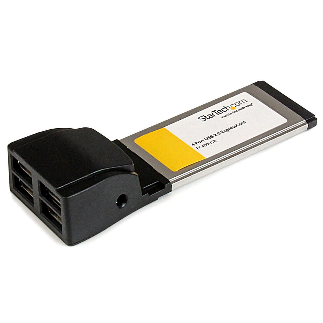 4 Port ExpressCard USB 2.0 Hub Card