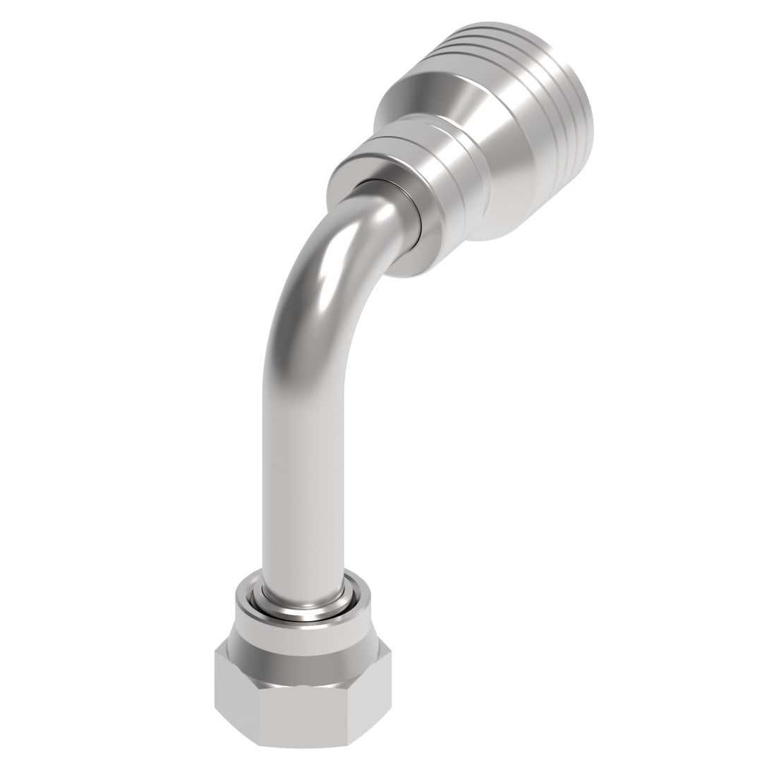 Aeroquip 1/2 Female ORS 90d Lng X 3/8 Hose Fittng 4w