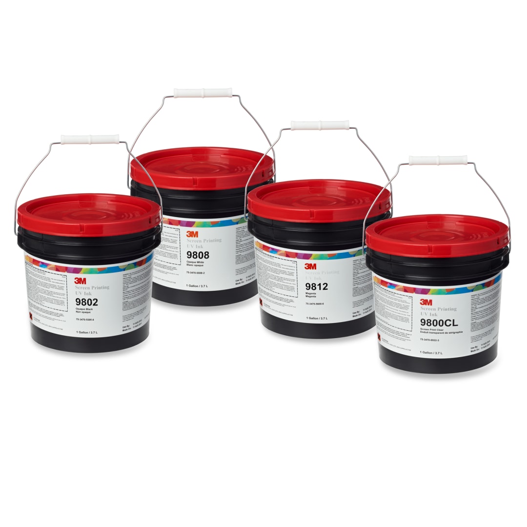 3M™ UV Siebdruckfarbe 9827 Rot, 3,78 Liter