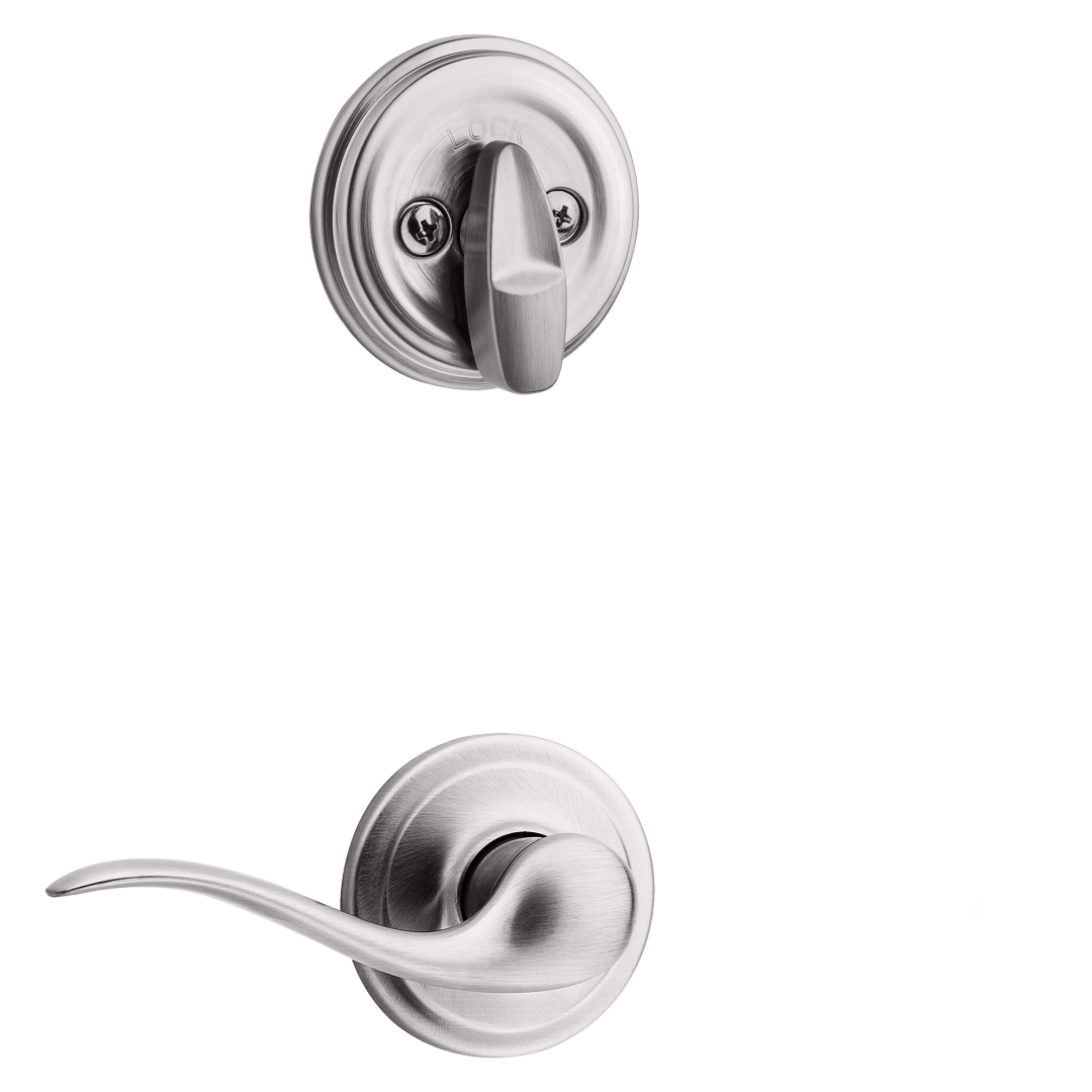 966 Single Cylinder Interior Pack w/ Tustin Right-Handed Lever Handlesets in Satin Chrome