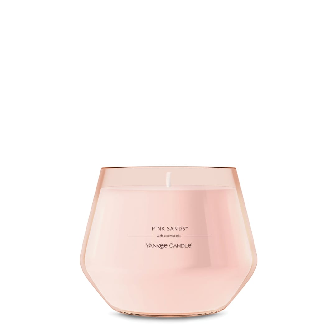 Yankee Candle® Studio Scented Candle with up to 50 Hour Burn Time, Premium Plant Wax Blend for Consistent Burn, 10 oz Jar Candle with Room Filling Fragrance, Pink Sands