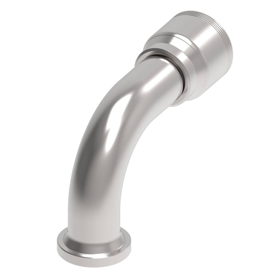 Aeroquip 1 1/4 Cd61 Flange 90 Degree X 1" Hose Fitting 4 Way