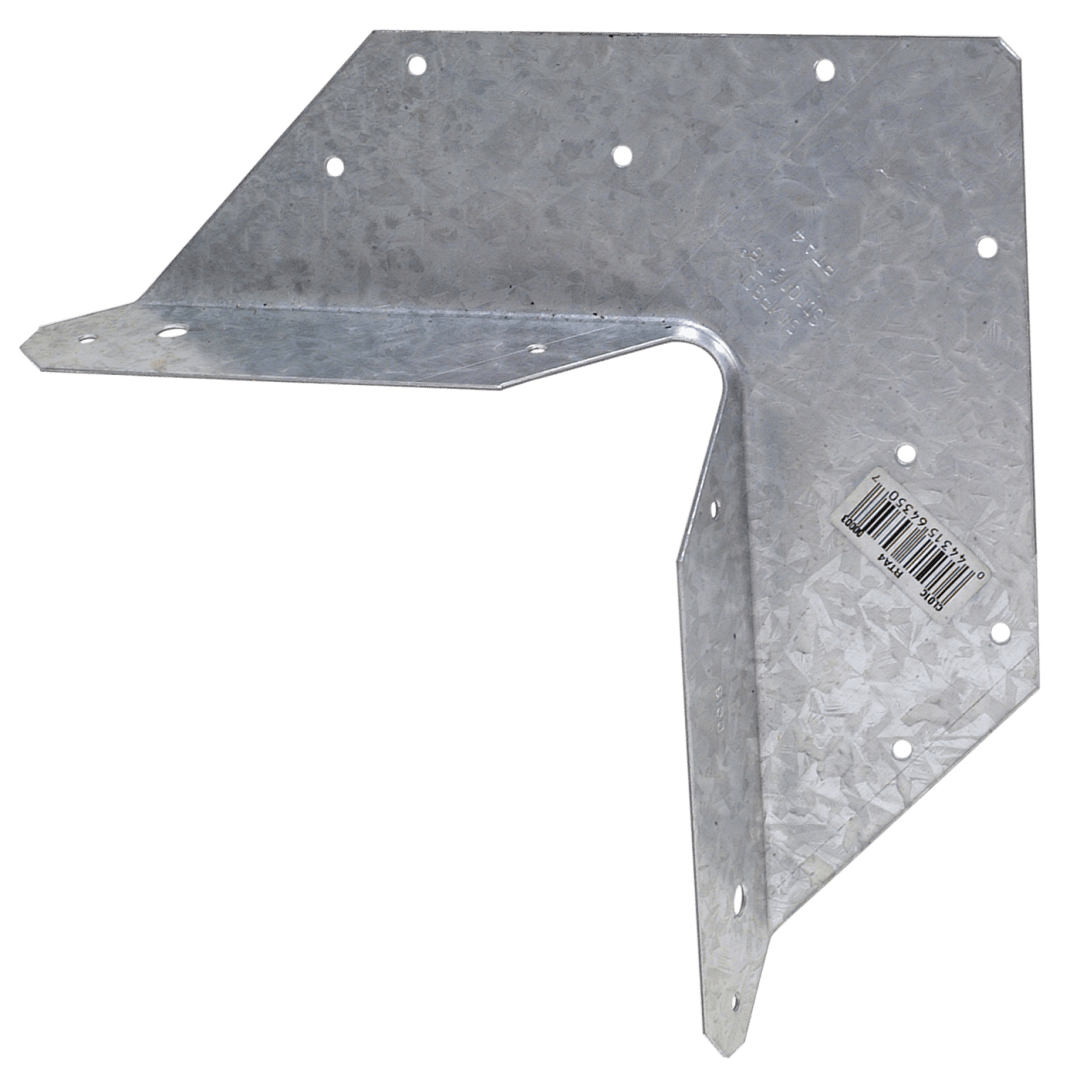 Simpson Strong-Tie RTA4 RTA 18-Gauge Galvanized Rigid Tie® Angle for 4x Joist/Post (Pack of 25)
