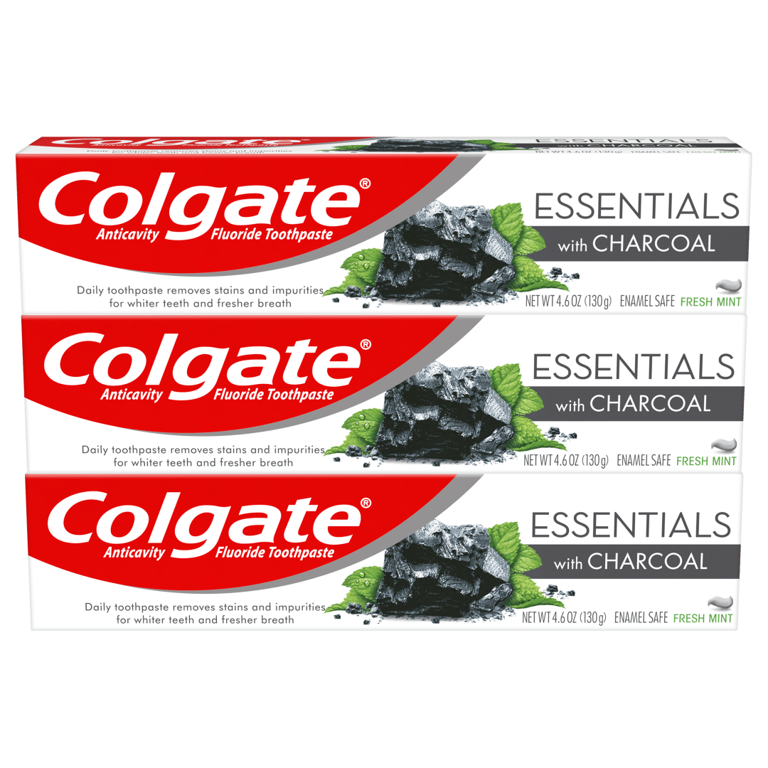 Colgate Charcoal Teeth Whitening Toothpaste - 4.6 ounce (3 Pack)