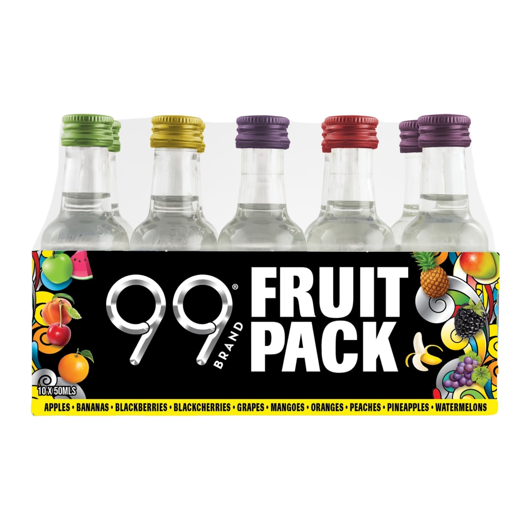 99 Fruit Flavors Liqueur 10 Pack Liqueur 50ml 99 Proof