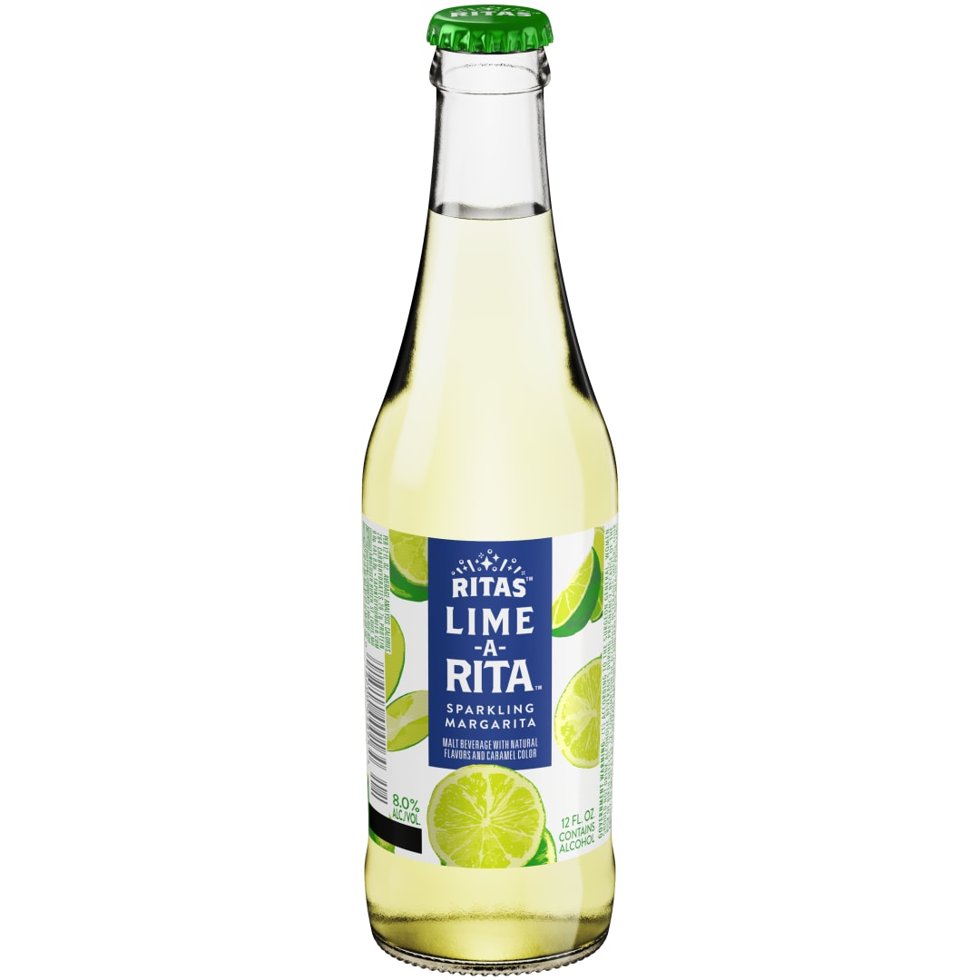 Ritas Lime-A-Rita Sparkling Margarita, 12 fl. oz. Bottle, 8% ABV