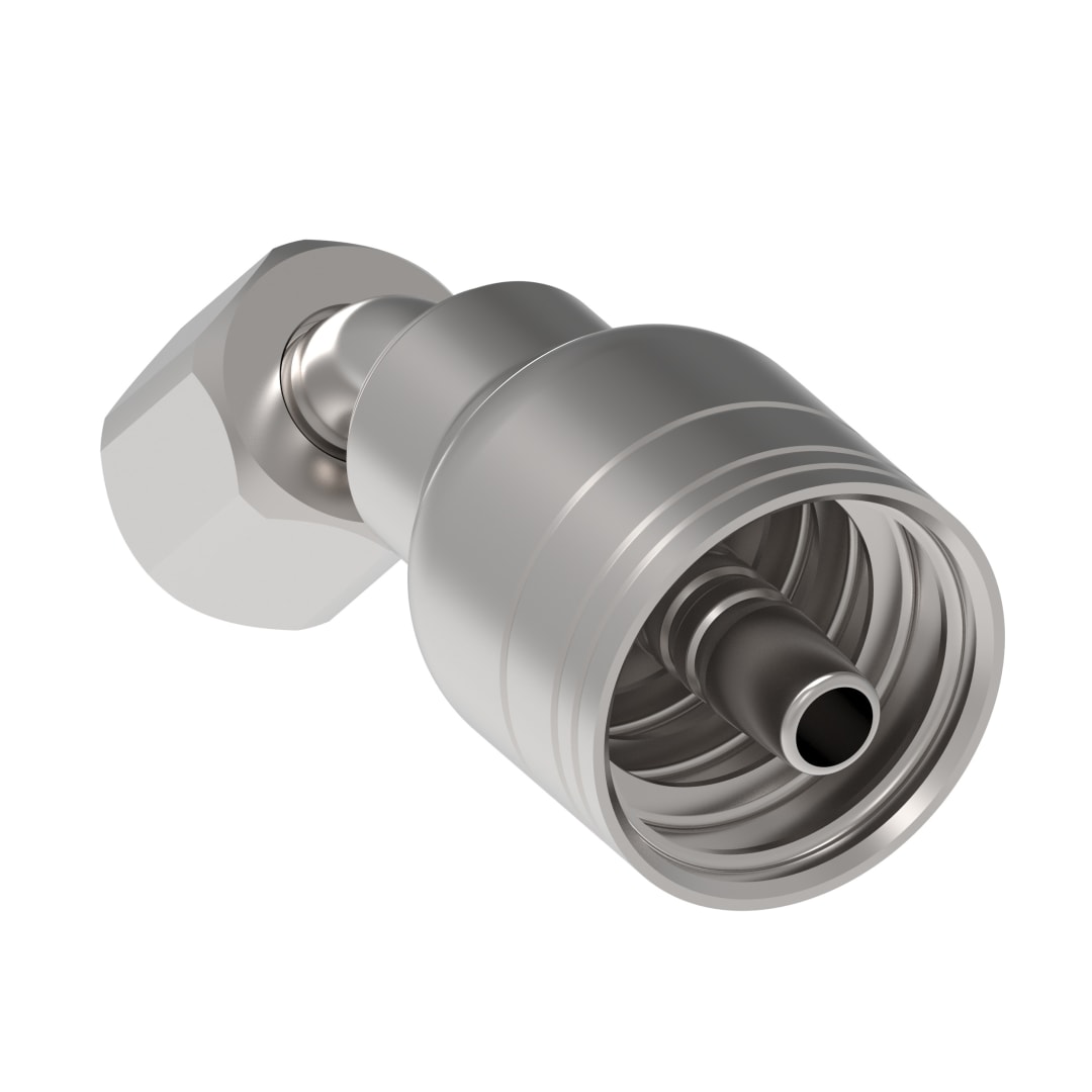 Aeroquip 1/4 FJIC 45d X 1/4 Hydraulic Hose Fitting