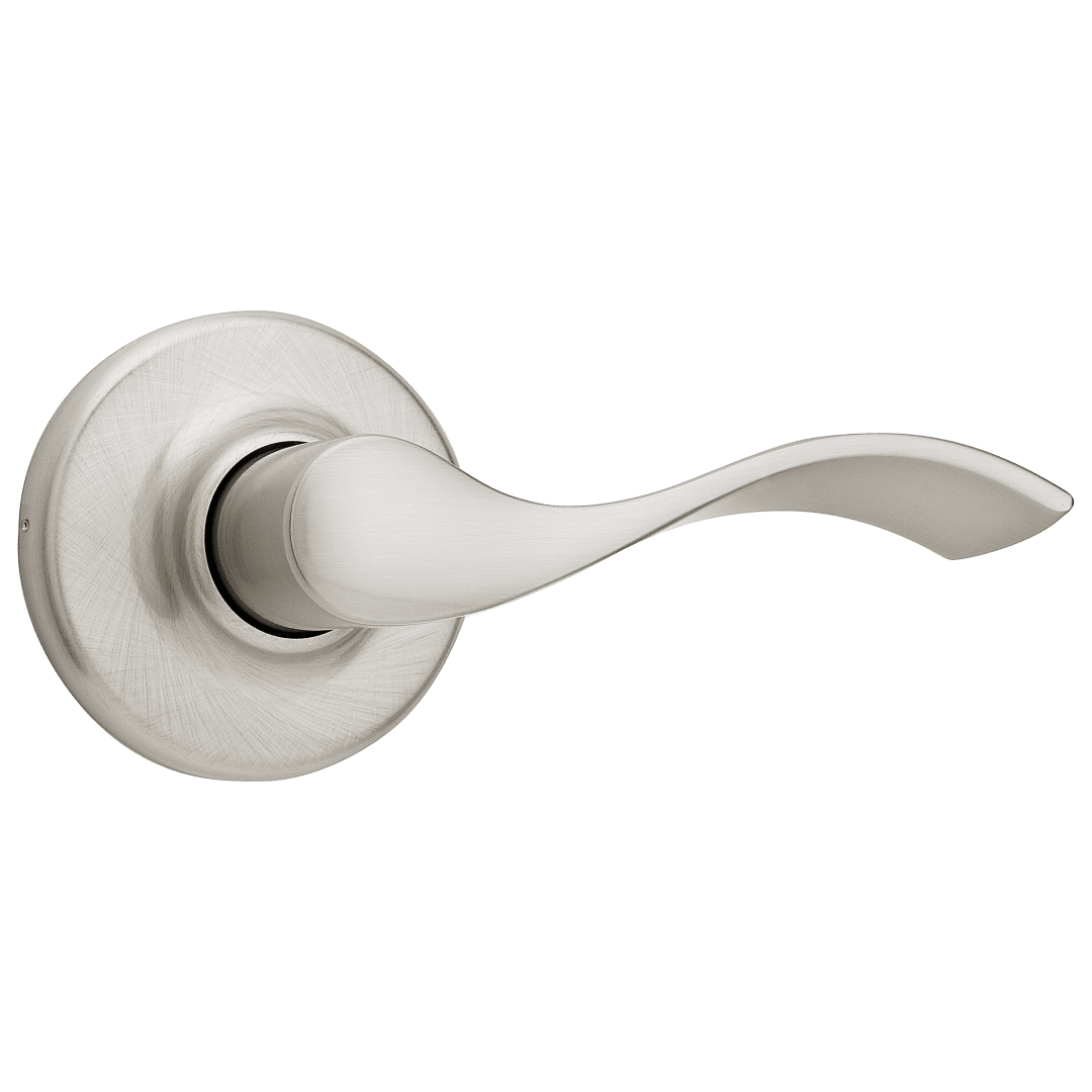 Balboa Hall/Closet Door Lever in Satin Nickel