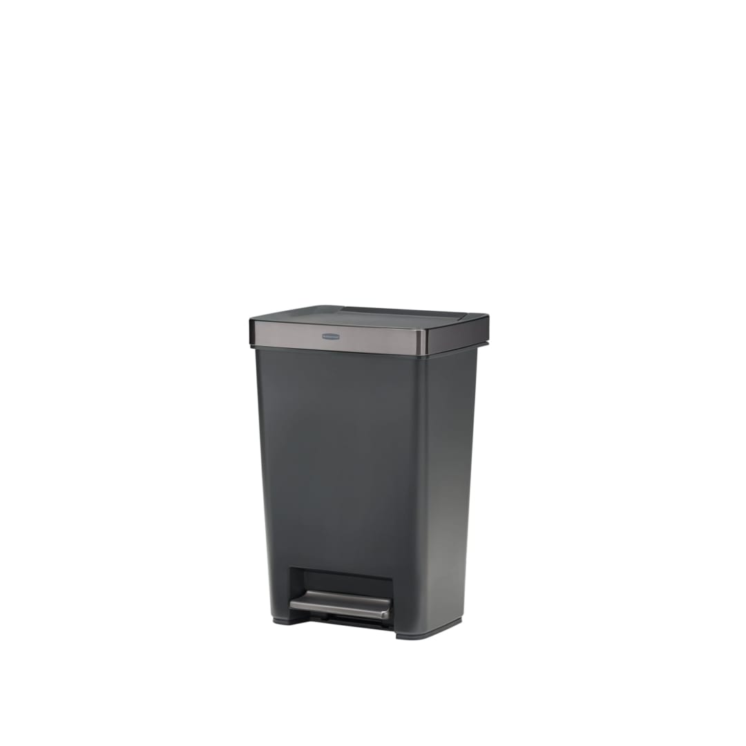Rubbermaid® Premier® Series III 12.4G Step-On Trash Can with Stainless Steel Rim
