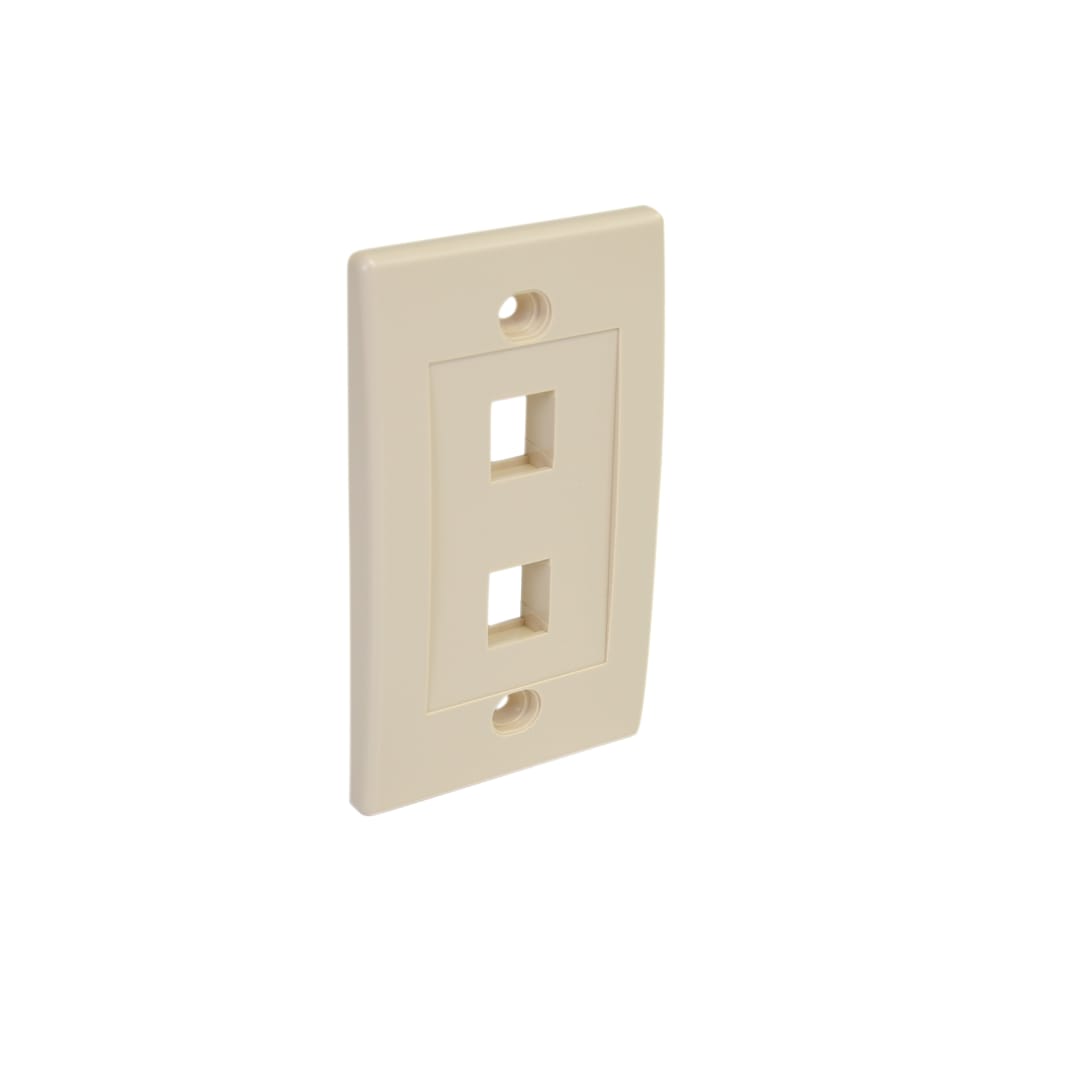 DUAL OUTLET UNIVERSAL WALLPLATE-IVORY