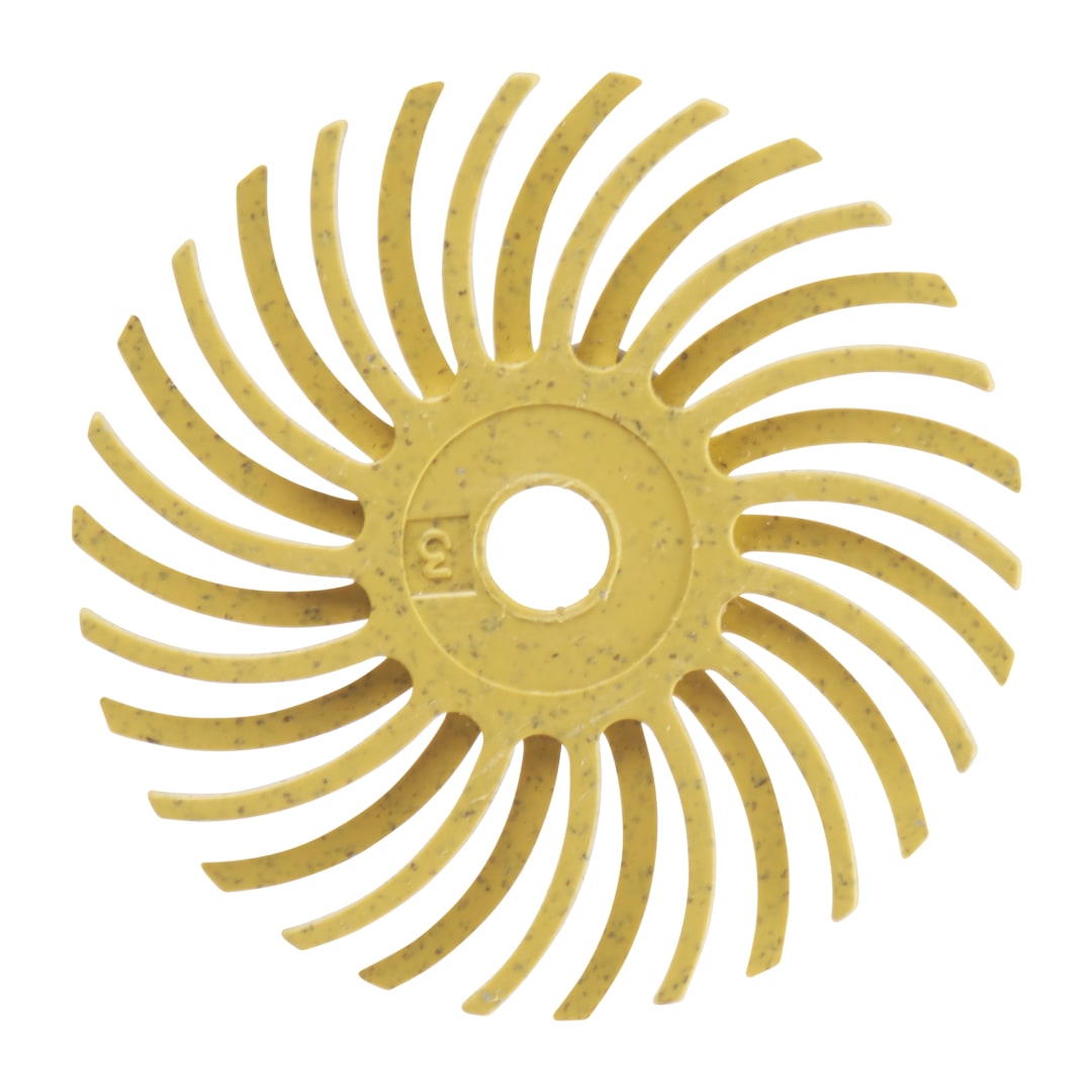 Scotch-Brite™ Radial Bristle Brush RB-ZB, gelb, 19 mm x 1,58 mm, P80, Typ C