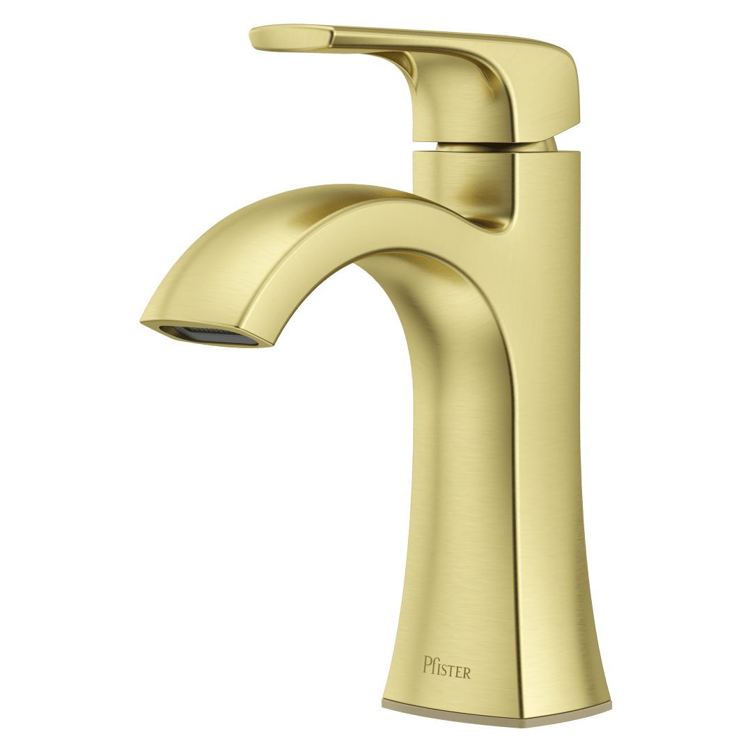 Bruxie Single Control 4" Centerset Bathroom Faucet in Brushed Gold