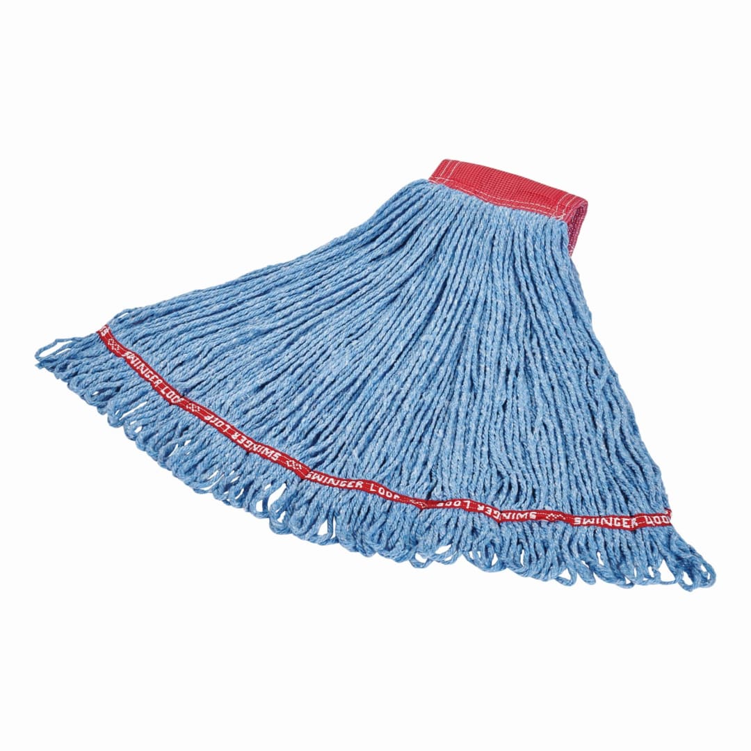 24 OZ Swinger Loop® Blend Wet Mop, 5" Headband, Blue