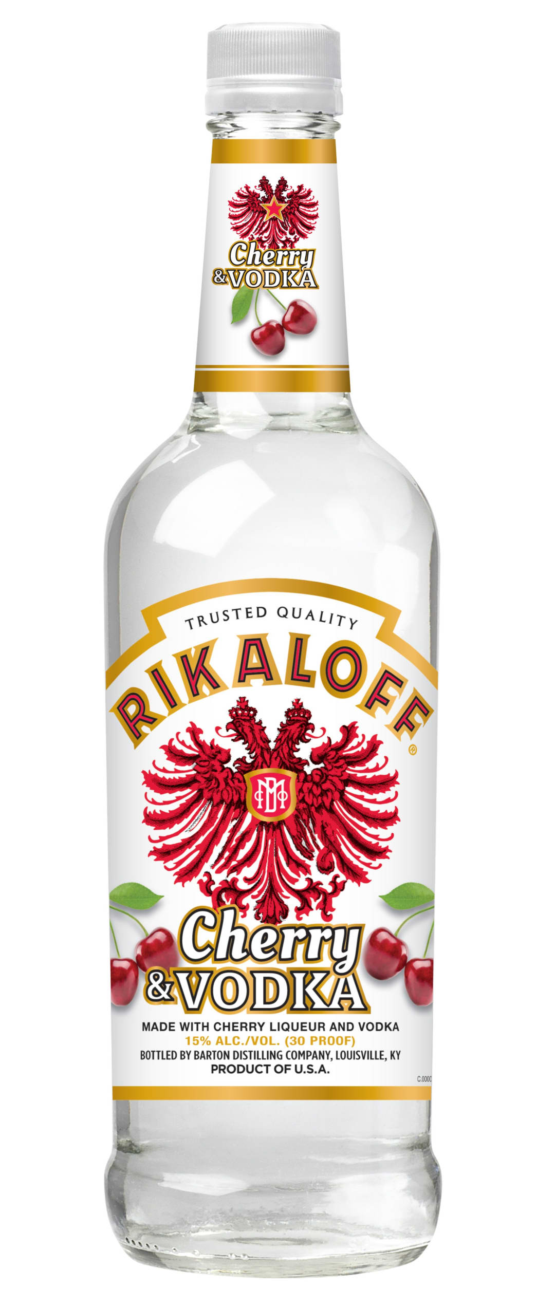 Rikaloff Cherry Vodka 750ml 30 Proof
