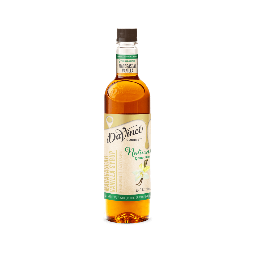 DaVinci Gourmet Natural Madagascar Vanilla Syrup, Plastic Bottle, 4 x 750 mL