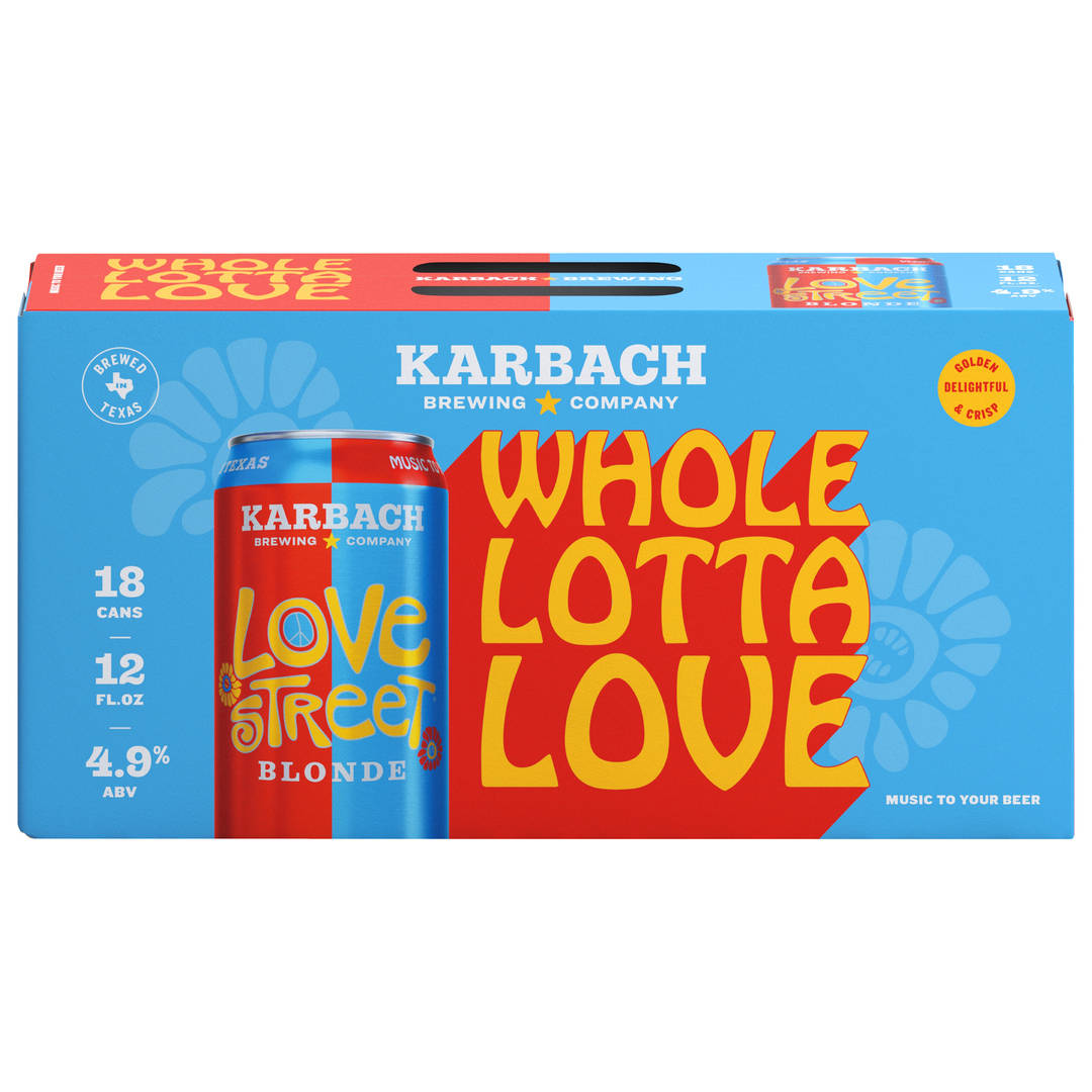 Karbach Love Street Blonde, 12oz. Can 18 pack