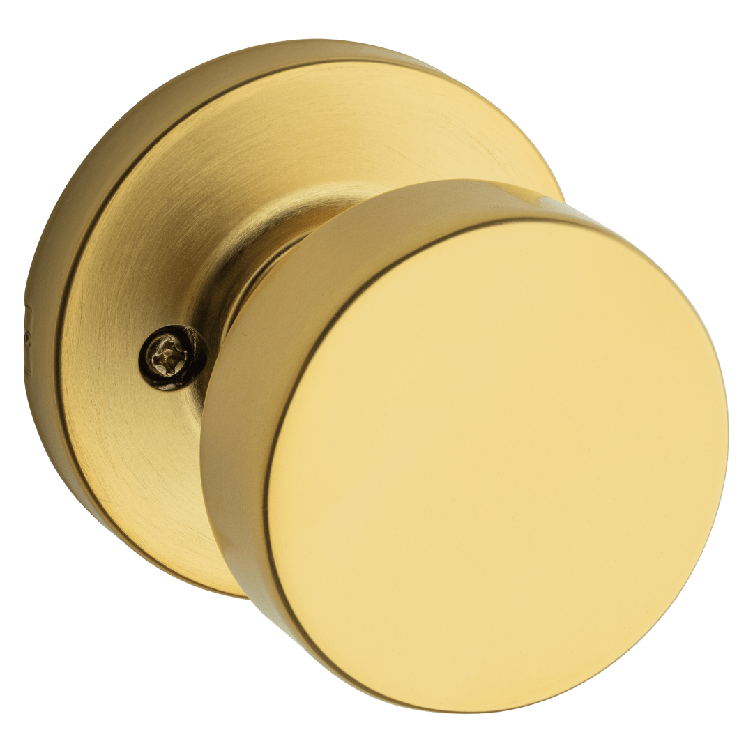Pismo Round Half-Dummy Knob in Satin Brass