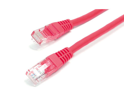 2FT RED MOLDED CAT 5 PATCH CABLE