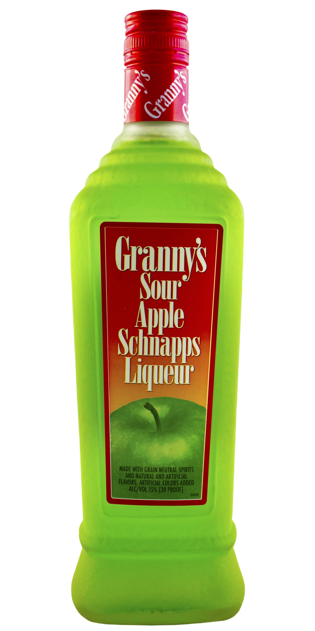 Granny's Sour Apple Liqueur 750ml 30 Proof