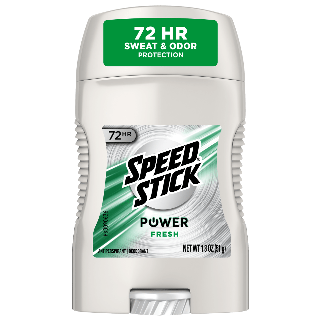 Speed Stick Power Antiperspirant Deodorant for Men, 72 HR Sweat & Odor Protection, Fresh Scent, 1.8 oz Stick