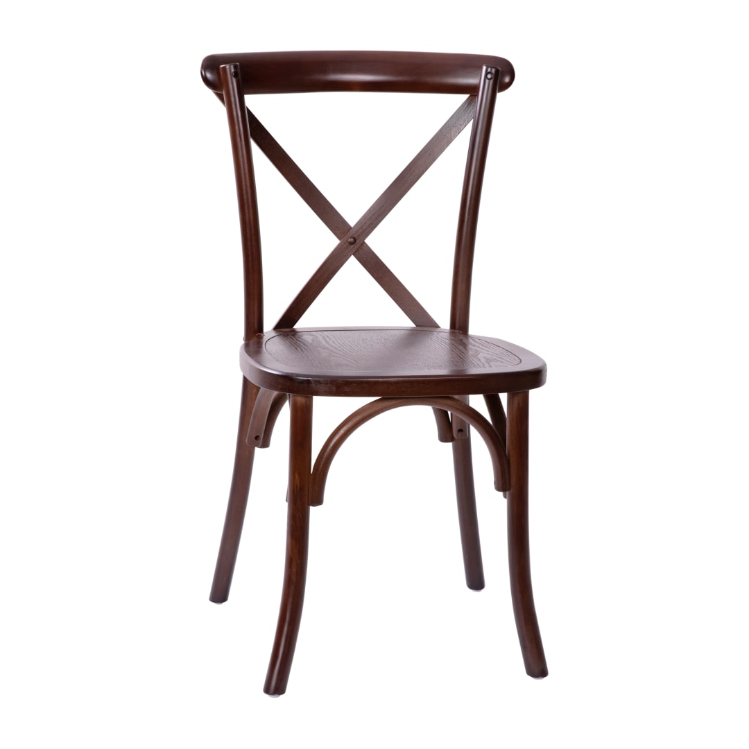 Advantage Hand Stained Walnut X-Back Chair