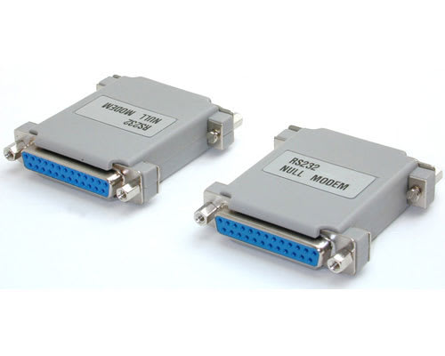 Null Modem Adapter DB25F to DB25F