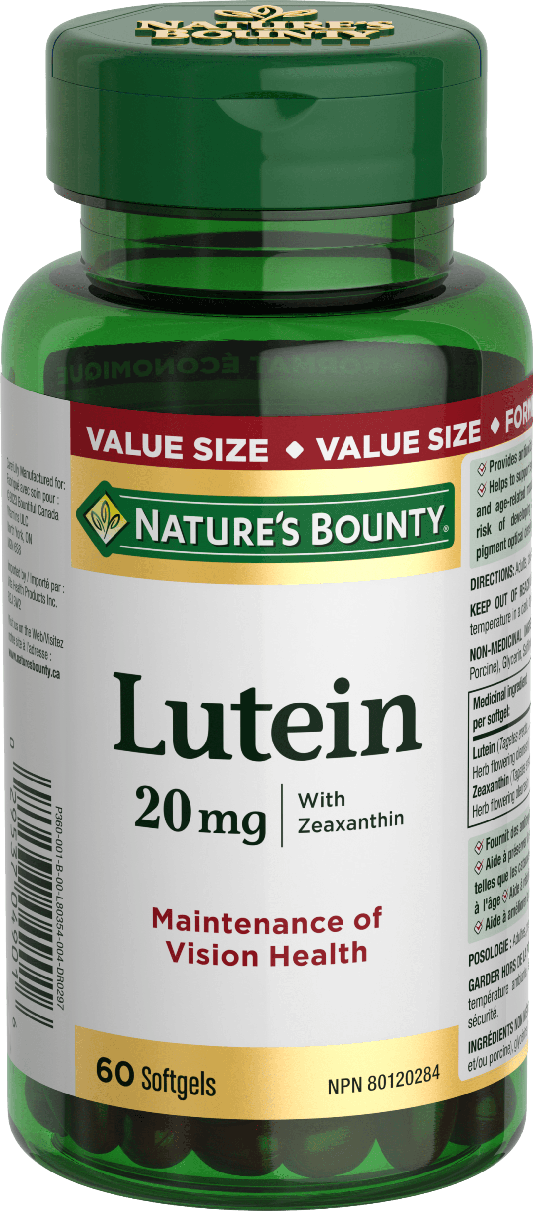 NBTY Lutein 20mg 24x60 SFG CA