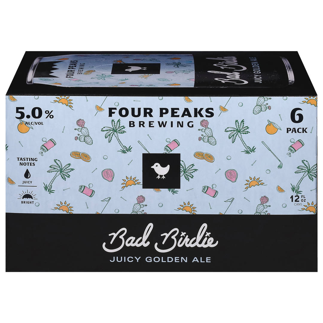 Four Peaks Brewing Juicy Golden Ale Bad Birdie Beer 6 - 12 fl oz Cans