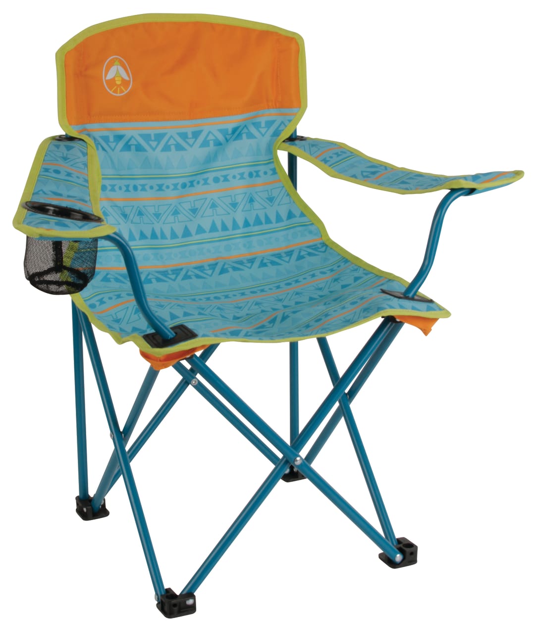 Coleman Kids Glow-in-the-Dark Camping Chair with Cup Holder & Carry Bag, Portable Outdoor Folding Seat for Children