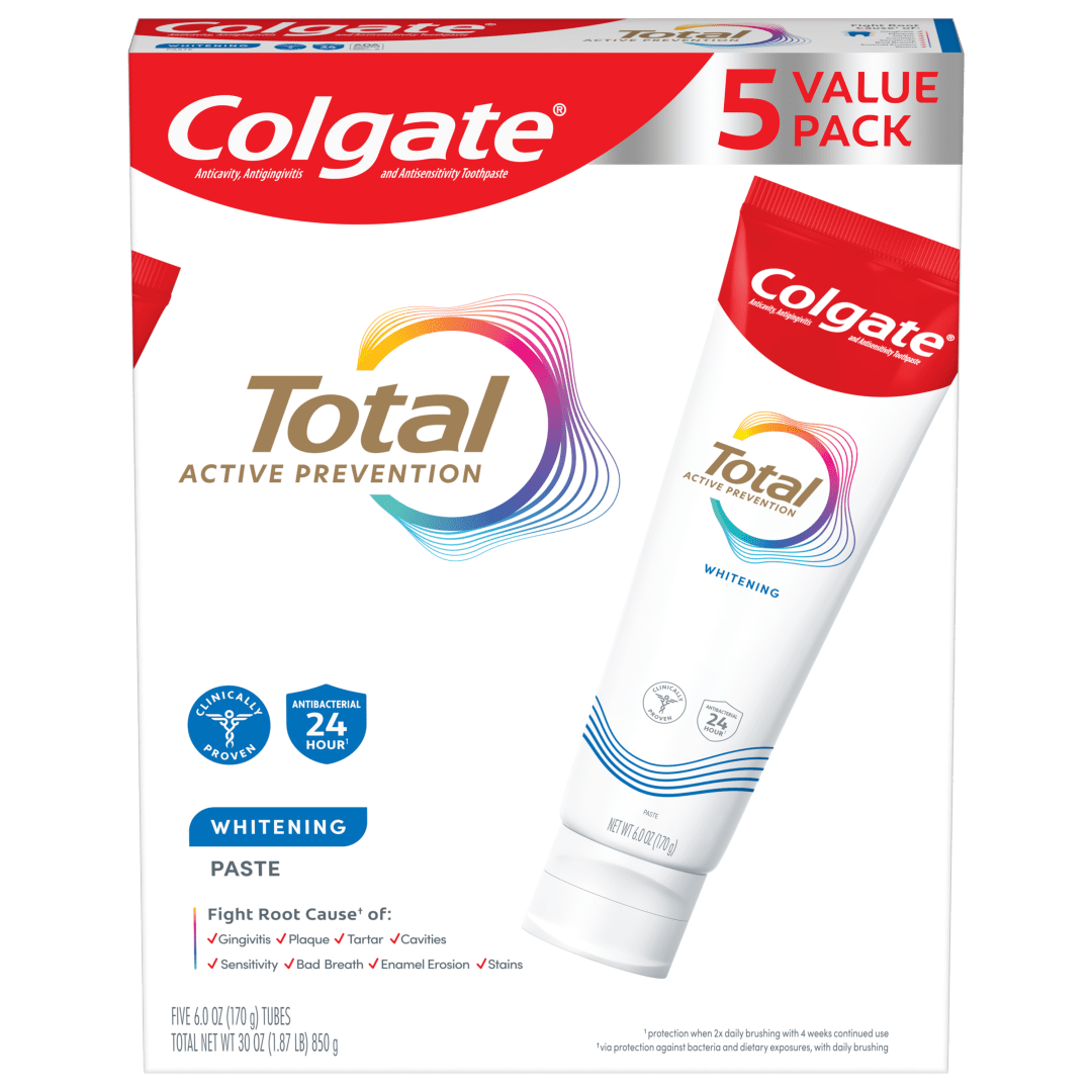 Colgate Total Whitening Paste Toothpaste 6.0oz 5pk