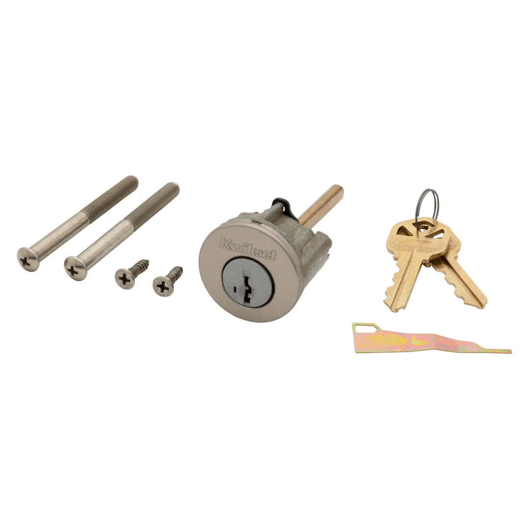 SmartKey Cylinder for Deadbolt in Satin Nickel Finish