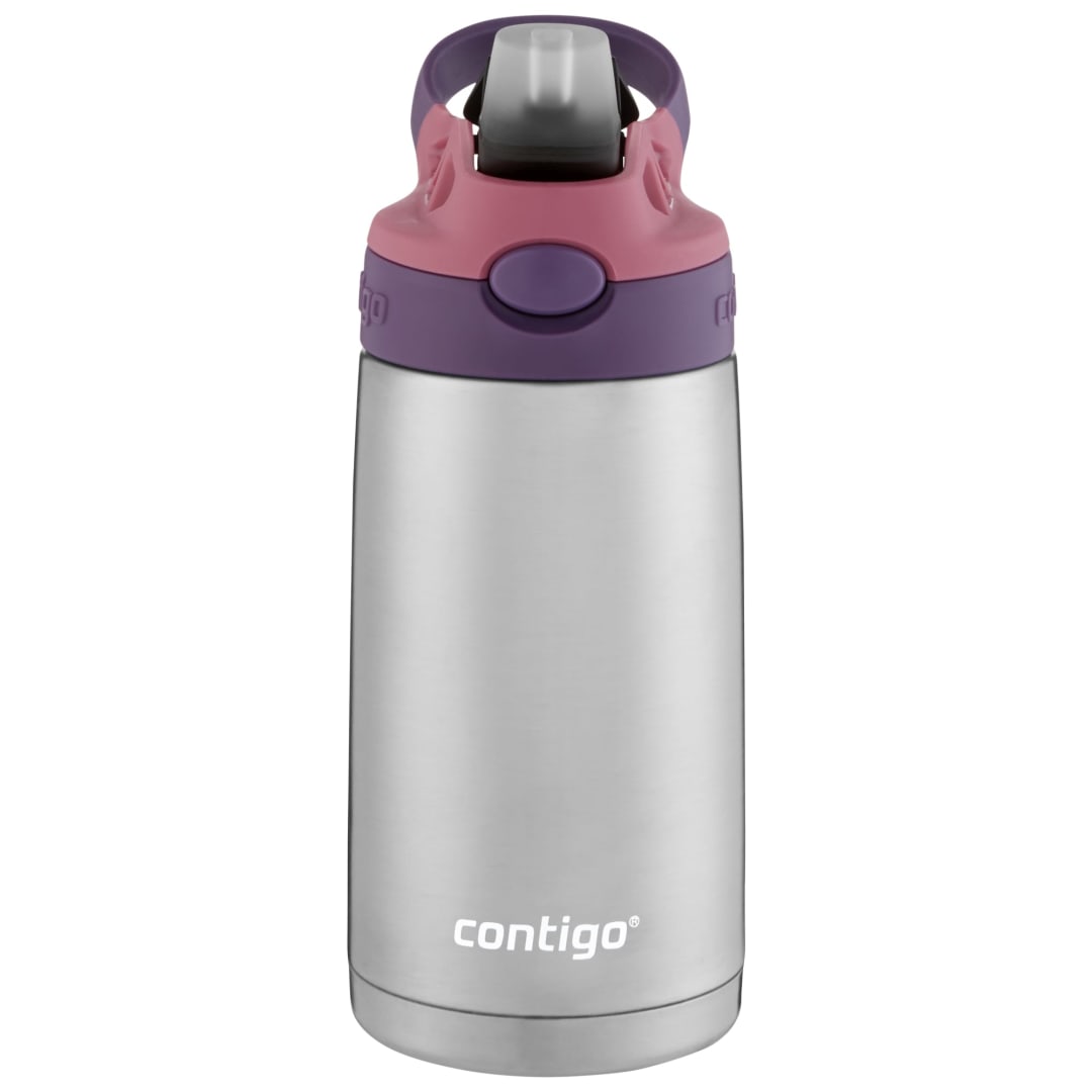 Contigo® Kids Straw Stainless Steel Water Bottle with AUTOSPOUT® Lid, 13oz.