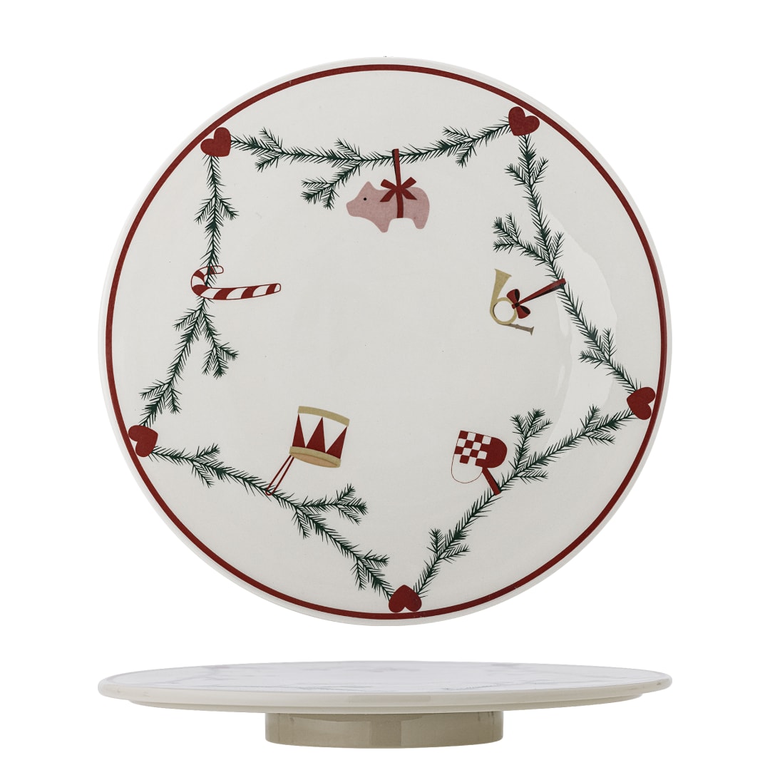 82073048 - Yule Turntable, Nature, Stoneware STOCK: 300