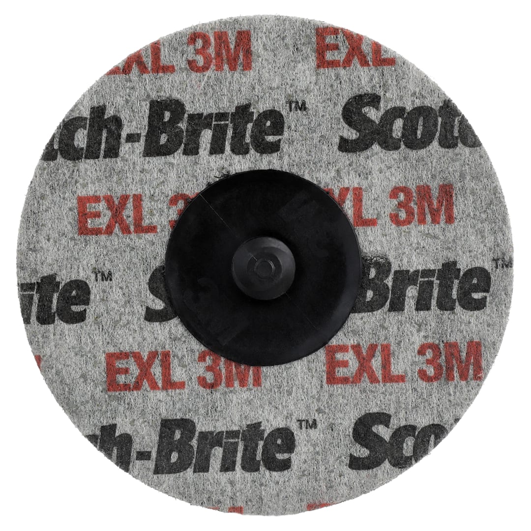 Scotch-Brite™ Roloc™ EXL Unitized Wheel, XL-UR, 6S Fine, TR, 3 in, 4/Carton, 40 ea/Case