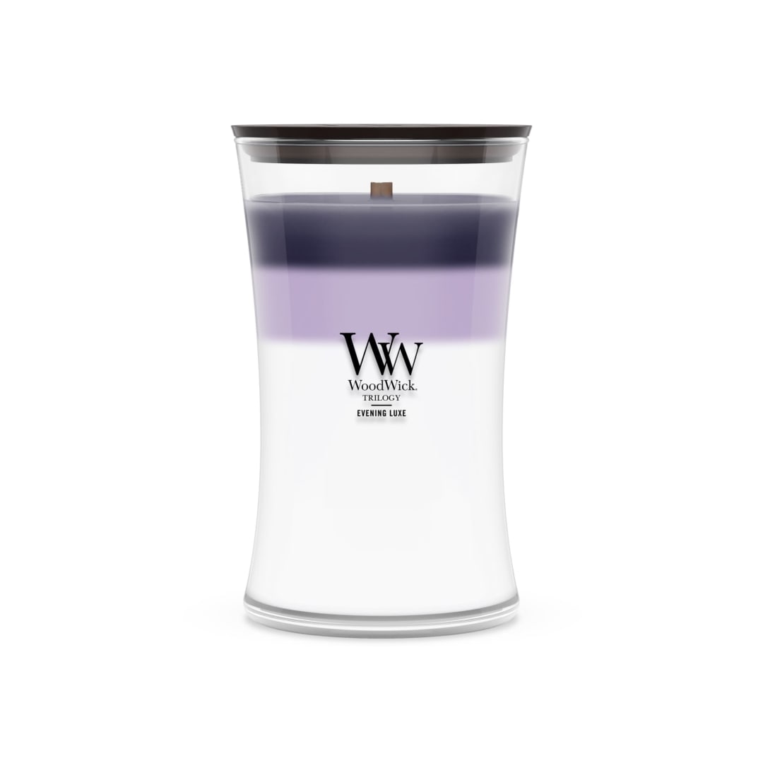 WoodWick® Evening Luxe Scented Large Hourglass, Crackles as it Burns, Perfect for gifting, 21oz